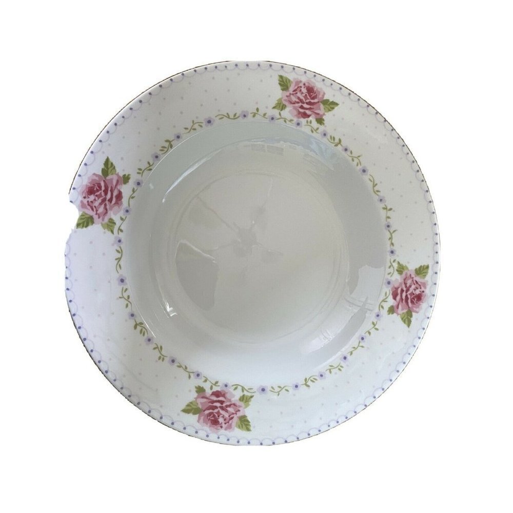 3 Laura‎ Ashley Rimmed Soup Bowl LIDIA Roses